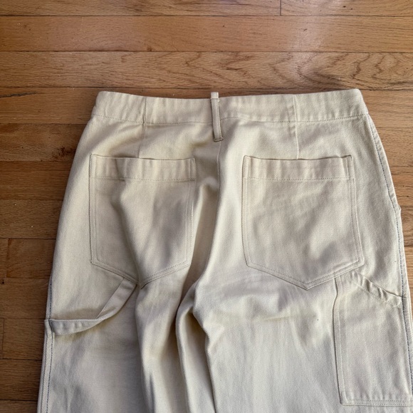 Zara Butter Yellow Cream Wide-Leg Pants - Picture 11 of 14